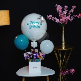 Moon White Birthday Bucket